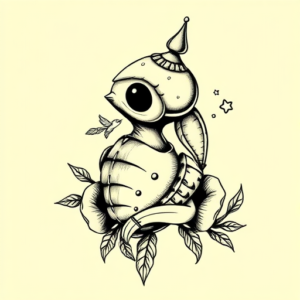 Full-View Cartoon Tattoo