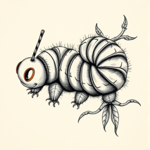 Full-View Caterpillar Tattoo