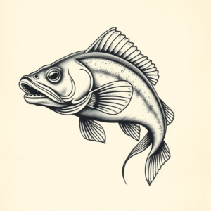 Full-View Catfish Tattoo