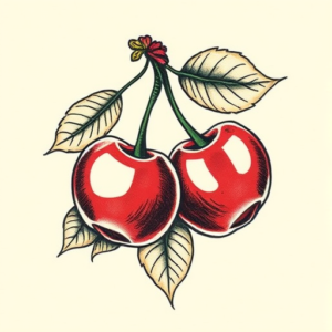 Full-View Cherry Tattoo