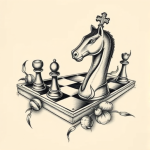 Full-View Chess Tattoo