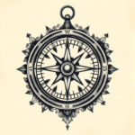 Full-View Compass Tattoo