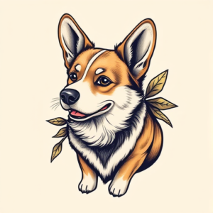 Full-View Corgi Tattoo