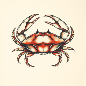 Full-View Crab Tattoo