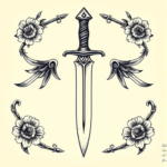 Full-View Dagger Tattoo