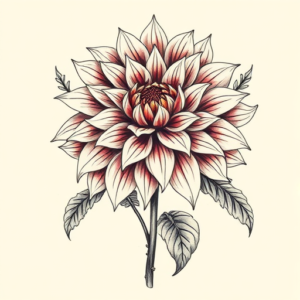 Full-View Dahlia Tattoo