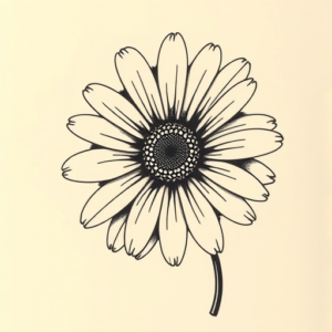 Full-View Daisy Tattoo