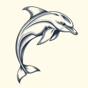 Full-View Dolphin Tattoo