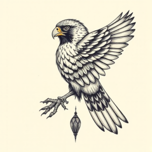 Full-View Falcon Tattoo