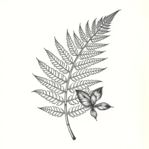 Full-View Fern Tattoo