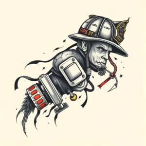 Full-View Firefighter Tattoo