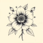 Full-View Flower Tattoo