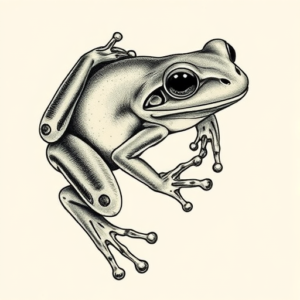 Full-View Frog Tattoo