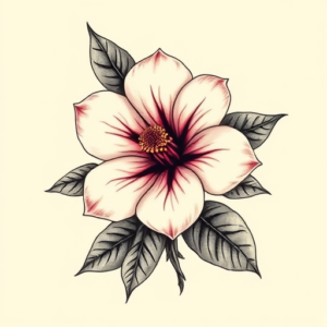 Full-View Gardenia Tattoo