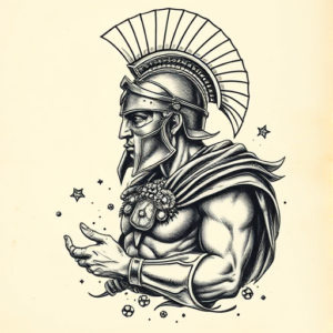 Full-View Gladiator Tattoo