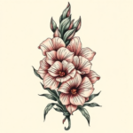 Full-View Gladiolus Tattoo
