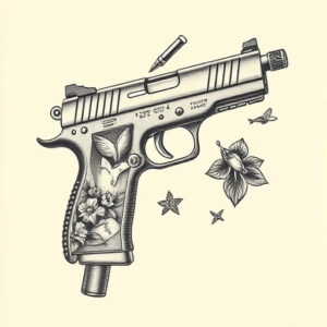 Full-View Glock Tattoo