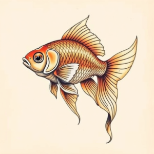 Full-View Goldfish Tattoo
