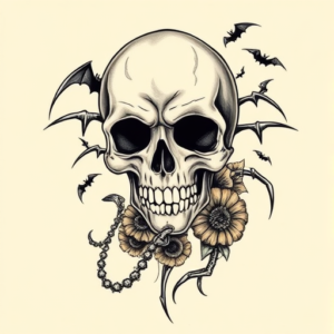 Full-View Halloween Tattoo