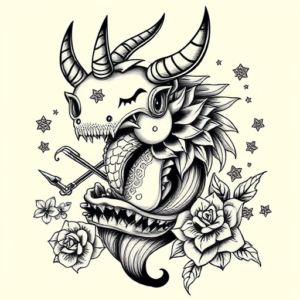 Full-View Hannya Tattoo