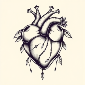 Full-View Heart Tattoo