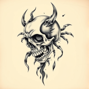 Full-View Horror Tattoo