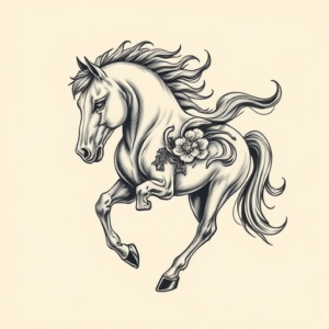 Full-View Horse Tattoo