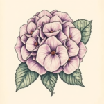 Full-View Hydrangea Tattoo