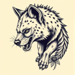 Full-View Hyena Tattoo