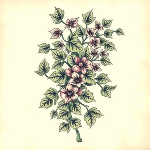 Full-View Ivy Tattoo