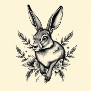 Full-View Jackalope Tattoo