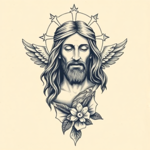Full-View Jesus Tattoo