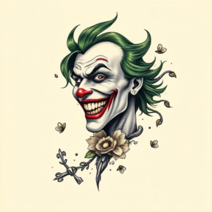 Full-View Joker Tattoo
