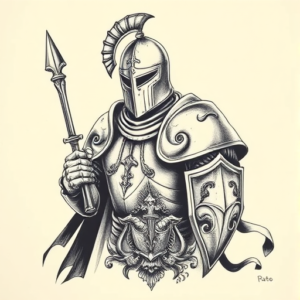 Full-View Knight Tattoo