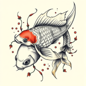 Full-View Koi Tattoo