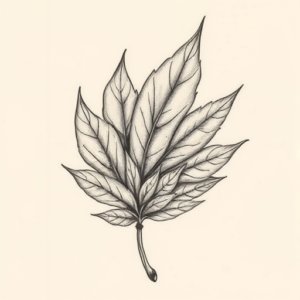 Full-View Leaf Tattoo