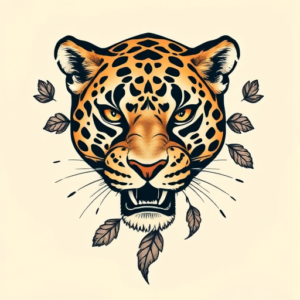 Full-View Leopard Tattoo