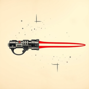 Full-View Lightsaber Tattoo