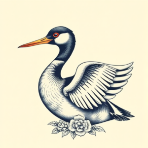 Full-View Loon Tattoo