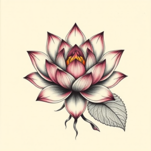 Full-View Lotus Tattoo