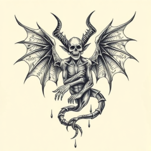 Full-View Lucifer Tattoo