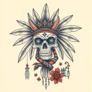 Full-View Mictlantecuhtli Tattoo