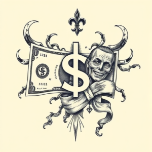 Full-View Money Tattoo
