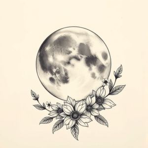Full-View Moon Tattoo