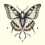 Full-View Moth Tattoo
