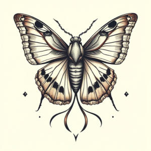 Full-View Moth Tattoo
