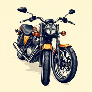 Full-View Motorcycle Tattoo