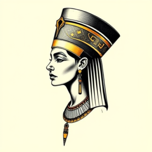 Full-View Nefertiti Tattoo