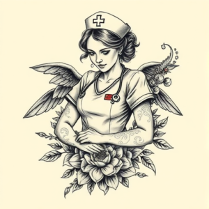 Full-View Nurse Tattoo