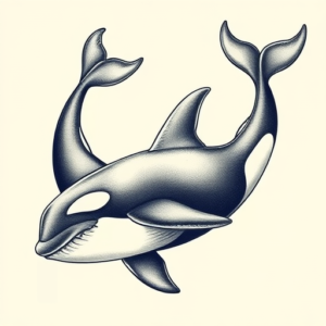 Full-View Orca Tattoo